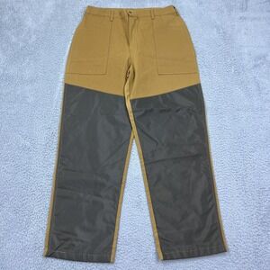 Vtg Mens Ranger USA Made Pants Upland Briar Brush Guard Hunting Field Sz L Brown